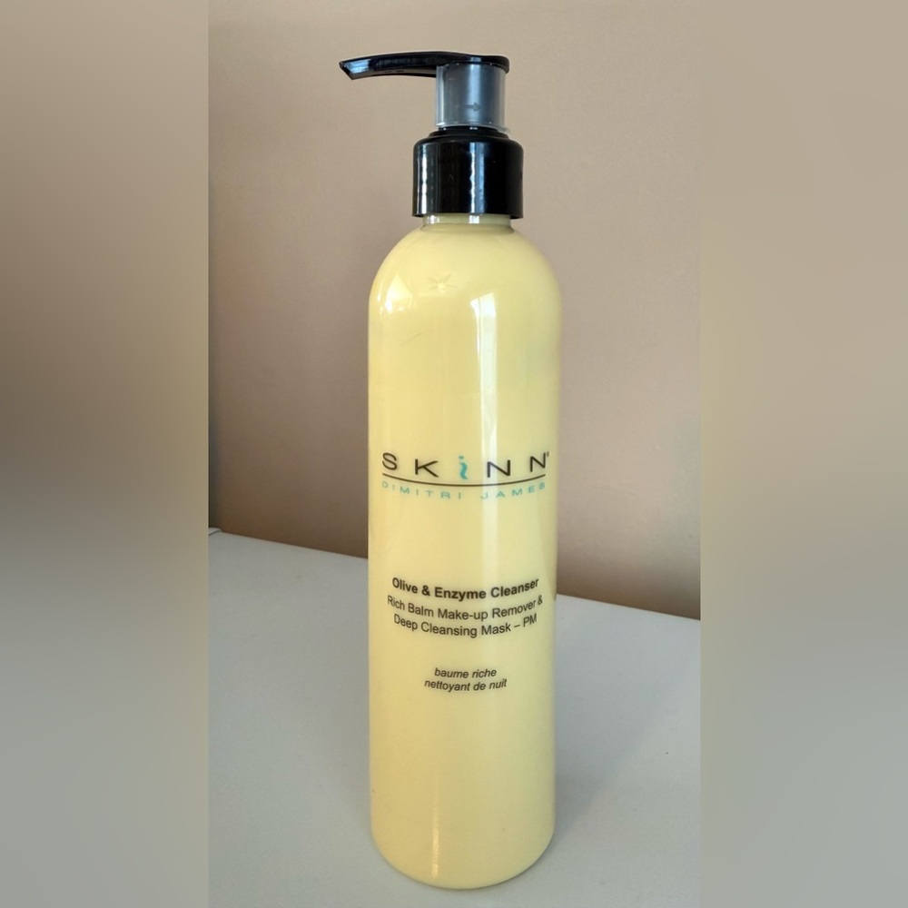 SKINN OLIVE & ENZYME CLEANSER 8.5 OZ RICH BALM MAKE-UP REMOVER & MASK PM NEW